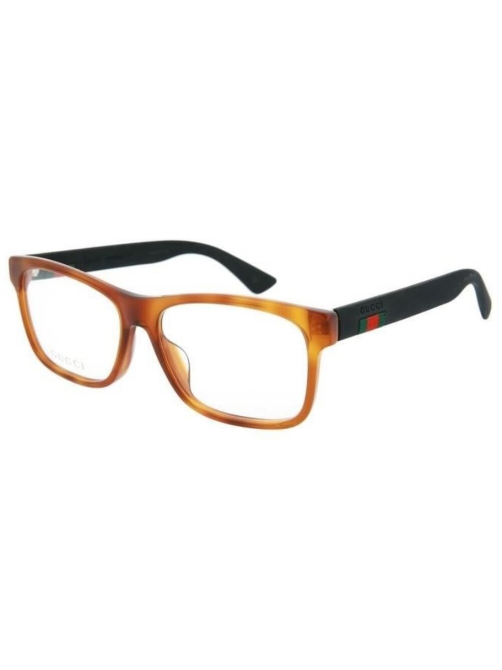 New Gucci Mens Square/Rectangle Havana Black Fashion Designer Sunglasses